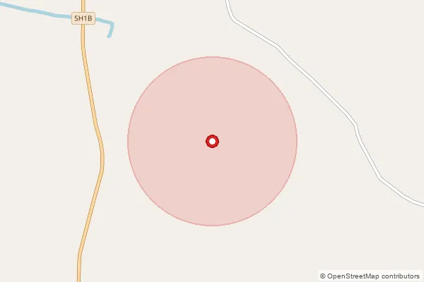 Map showing approximate area covered by Pincode 277213 — Halpur Bo, Ballia