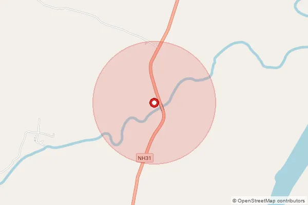 Map showing approximate area covered by Pincode 277502 — Chaura Bo, Ballia