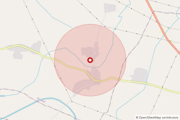 Map showing approximate area covered by Pincode 283119 — Garh Mukha Bo, Agra