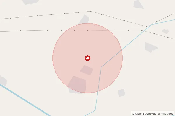 Map showing approximate area covered by Pincode 283124 — Dankasha Bo, Agra