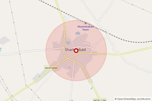 Map showing approximate area covered by Pincode 283125 — Garhi Lal Kalan Bo, Agra