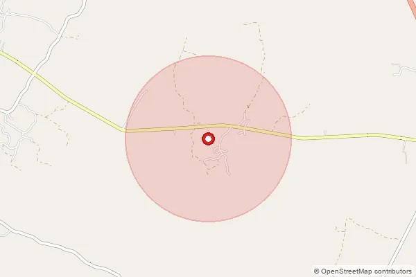 Map showing approximate area covered by Pincode 283142 — Kharaua Bo, Firozabad