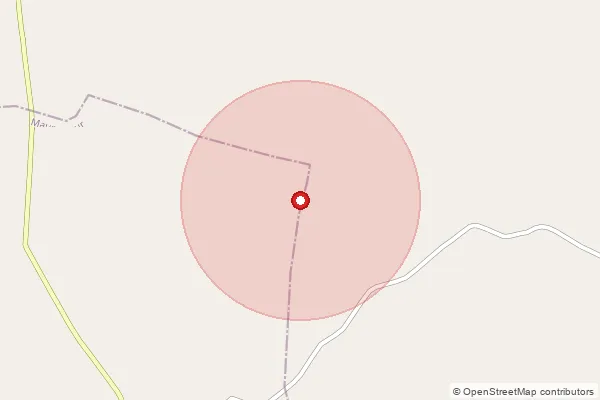 Map showing approximate area covered by Pincode 284206 — Dhurwai Bo, Jhansi