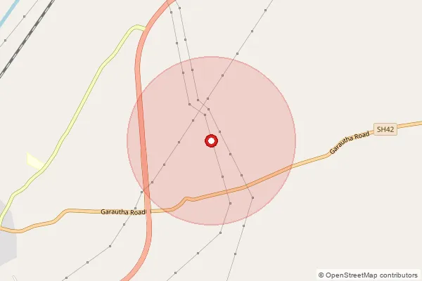 Map showing approximate area covered by Pincode 284301 — Bajhera Bo, Jhansi