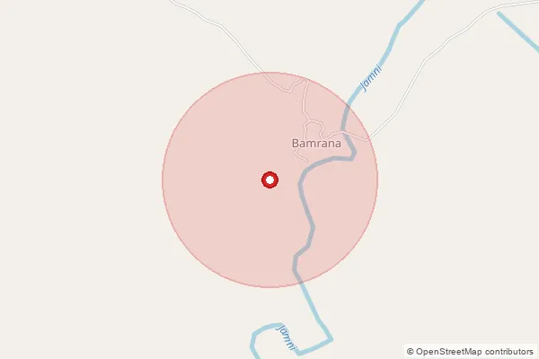 Map showing approximate area covered by Pincode 284405 — Mahroni So, Lalitpur