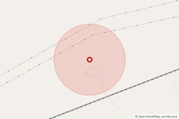 Map showing approximate area covered by Pincode 285201 — Bharsoonda Bo, Jalaun