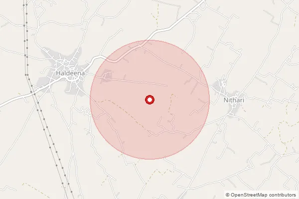 Map showing approximate area covered by Pincode 301406 — Beejwar B.O, Alwar