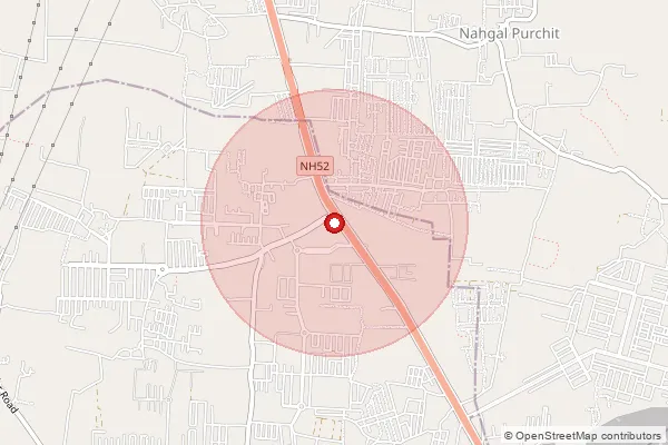 Map showing approximate area covered by Pincode 302048 — Sun City  S.O, Jaipur