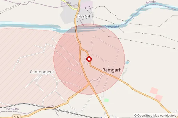 Map showing approximate area covered by Pincode 303103 — Shahpura Ho, Jaipur