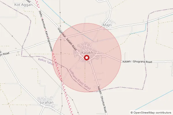 Map showing approximate area covered by Pincode 303124 — Murlipura B.O, Jaipur