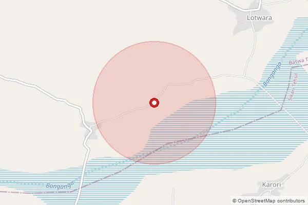 Map showing approximate area covered by Pincode 303509 — Nandri Bo, Dausa