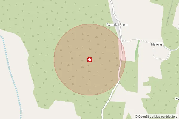 Map showing approximate area covered by Pincode 303510 — Ramgarh Pachwara So, Dausa