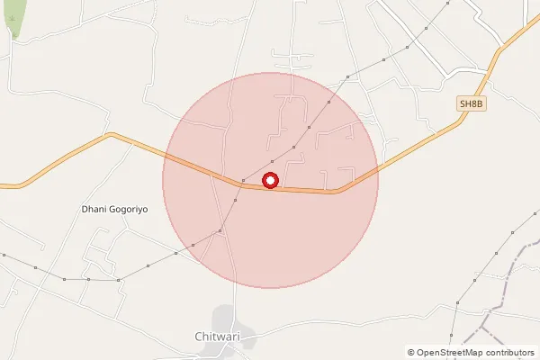 Map showing approximate area covered by Pincode 303805 — Morija So, Jaipur