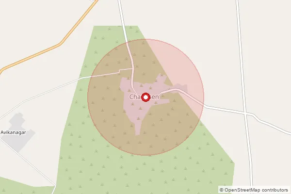 Map showing approximate area covered by Pincode 304501 — Avikanagar S.O, Tonk