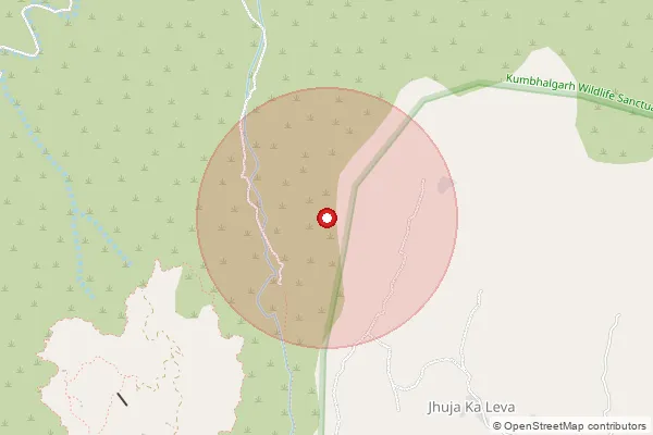 Map showing approximate area covered by Pincode 304502 — Awara B.O, Tonk