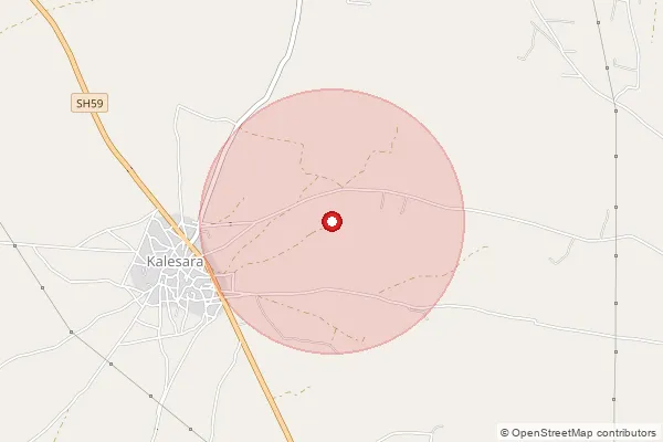 Map showing approximate area covered by Pincode 305204 — Budhwara B.O, Ajmer