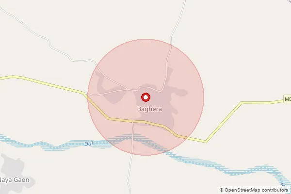 Map showing approximate area covered by Pincode 305415 — Karonj B.O, Ajmer