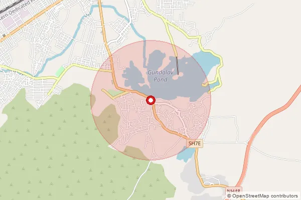 Map showing approximate area covered by Pincode 305802 — Udaipur Kalan B.O, Ajmer