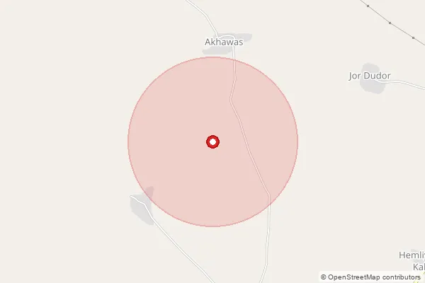 Map showing approximate area covered by Pincode 306001 — Marwar Jn. H.O, Pali