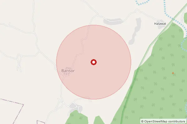 Map showing approximate area covered by Pincode 306022 — Bhagora B.O, Pali