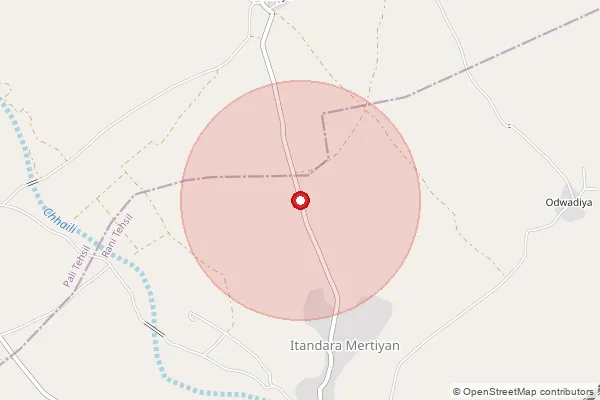 Map showing approximate area covered by Pincode 306119 — Jawali B.O, Pali