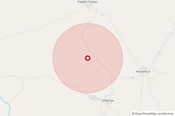 Map showing approximate area covered by Pincode 306126 — Bera B.O, Pali