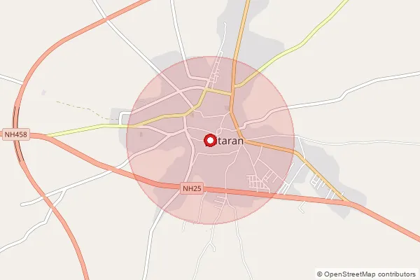 Map showing approximate area covered by Pincode 306303 — Mohrai B.O, Pali