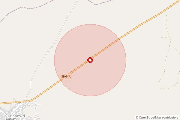 Map showing approximate area covered by Pincode 306401 — Pali Marwar H.O, Pali