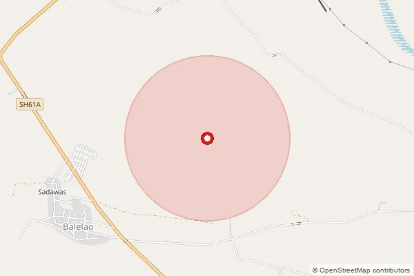 Map showing approximate area covered by Pincode 306501 — Lambiya B.O, Pali