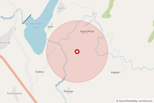 Map showing approximate area covered by Pincode 307022 — Telpur B.O, Sirohi