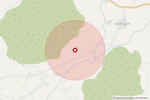 Map showing approximate area covered by Pincode 307026 — Chandela B.O, Sirohi