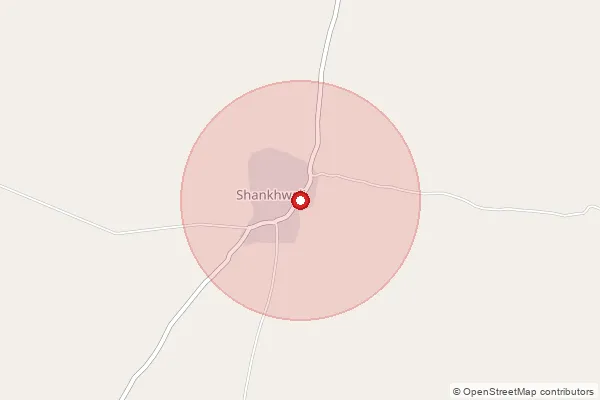 Map showing approximate area covered by Pincode 307029 — Badanwari B.O, Jalore