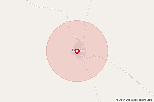 Map showing approximate area covered by Pincode 307030 — Agawari B.O, Jalore