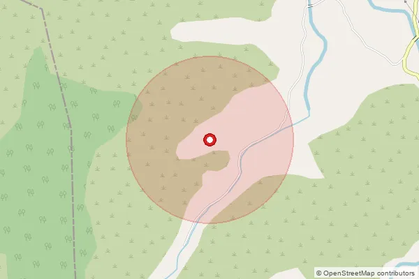 Map showing approximate area covered by Pincode 307031 — Amli B.O, Sirohi