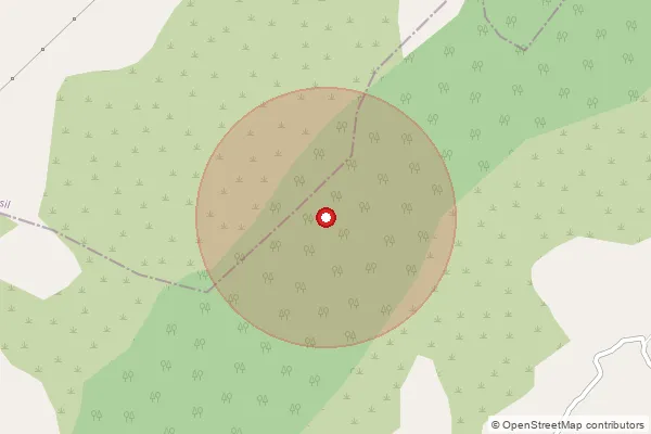 Map showing approximate area covered by Pincode 307032 — Jayadara B.O, Sirohi