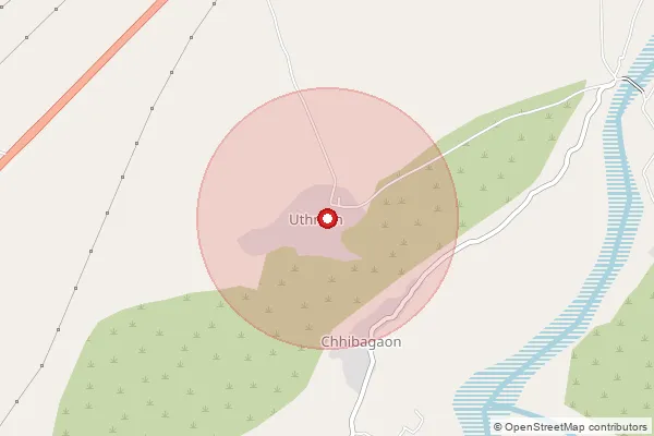 Map showing approximate area covered by Pincode 307043 — Morli B.O, Sirohi