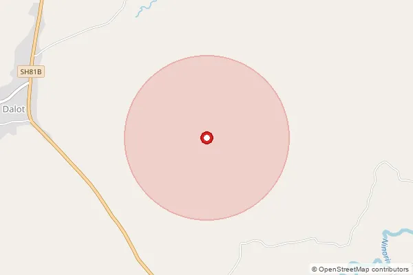 Map showing approximate area covered by Pincode 312619 — Banslai B.O, Pratapgarh