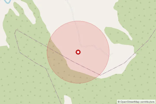 Map showing approximate area covered by Pincode 312625 — Dantalia B.O, Pratapgarh
