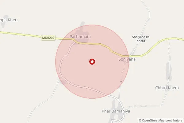 Map showing approximate area covered by Pincode 313207 — Gilund S.O, Rajsamand