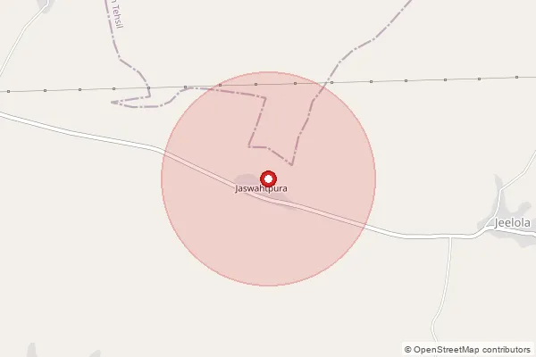 Map showing approximate area covered by Pincode 313330 — Panotia B.O, Rajsamand