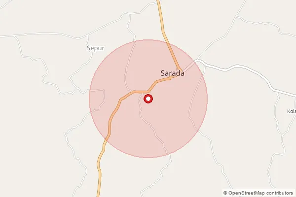 Map showing approximate area covered by Pincode 313902 — Kejad B.O, Udaipur