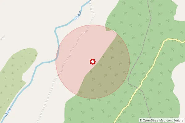Map showing approximate area covered by Pincode 313906 — Gejvi B.O, Udaipur