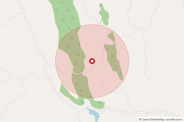 Map showing approximate area covered by Pincode 314028 — Mandav B.O, Dungarpur