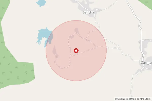 Map showing approximate area covered by Pincode 314401 — Parda Mehton Ka B.O, Dungarpur