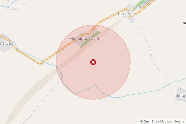 Map showing approximate area covered by Pincode 321406 — Nayagaom Khalsa B.O, Bharatpur