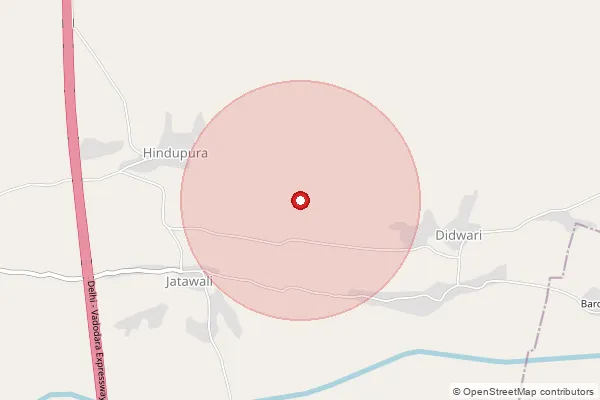 Map showing approximate area covered by Pincode 322024 — Gambhira Bo, Sawai Madhopur