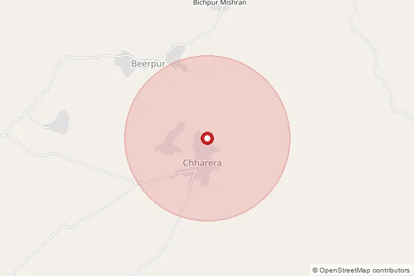 Map showing approximate area covered by Pincode 322025 — Barnawada Bo, Sawai Madhopur