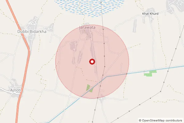 Map showing approximate area covered by Pincode 322027 — Karmoda Bo, Sawai Madhopur