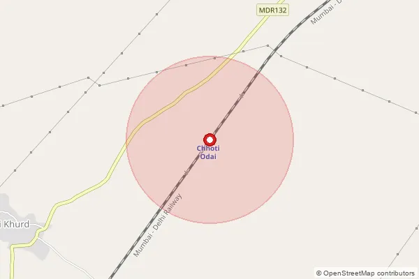 Map showing approximate area covered by Pincode 322205 — Khandeep Bo, Sawai Madhopur