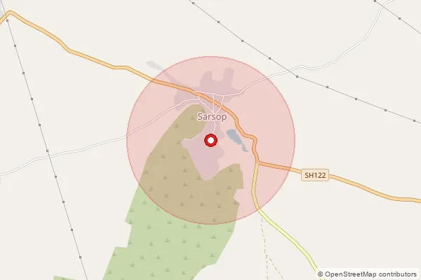 Map showing approximate area covered by Pincode 322703 — Ancher Bo, Sawai Madhopur